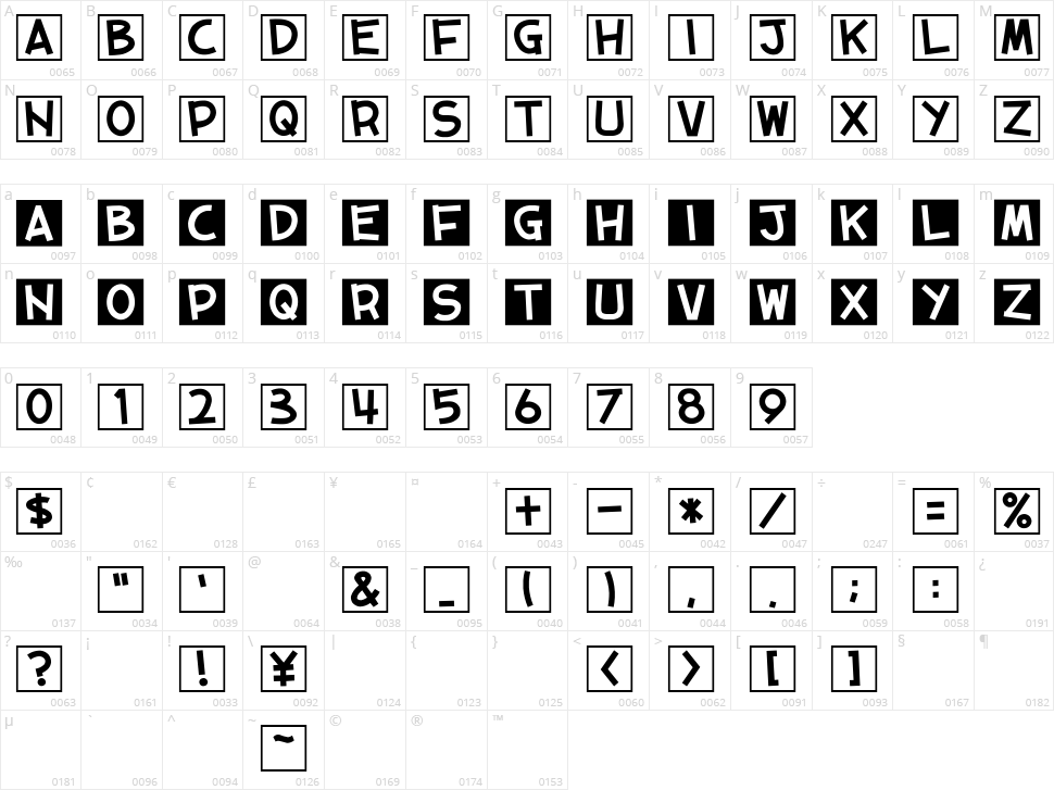 01 Tama + Cube vol.2 Character Map