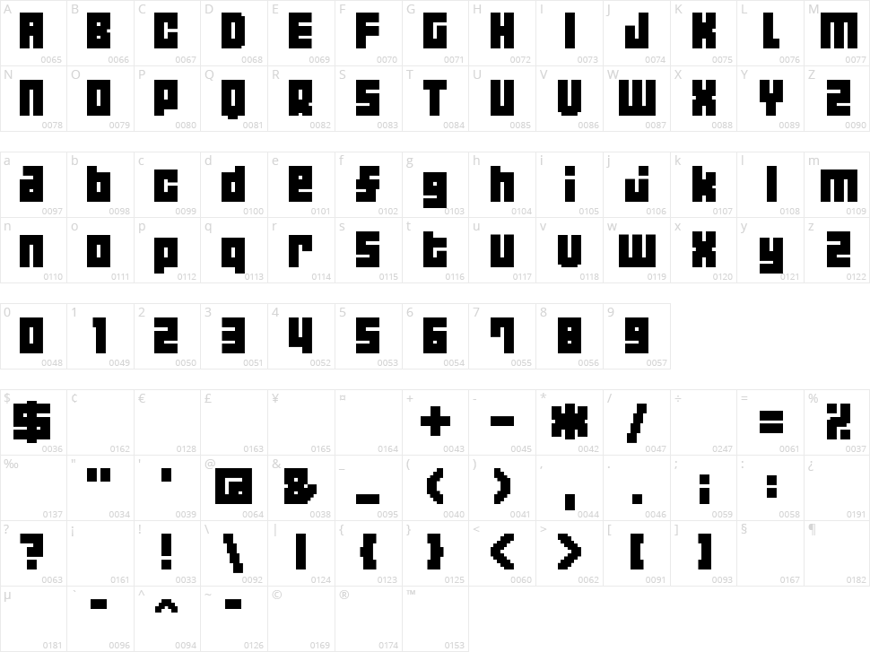 04b_19 Character Map