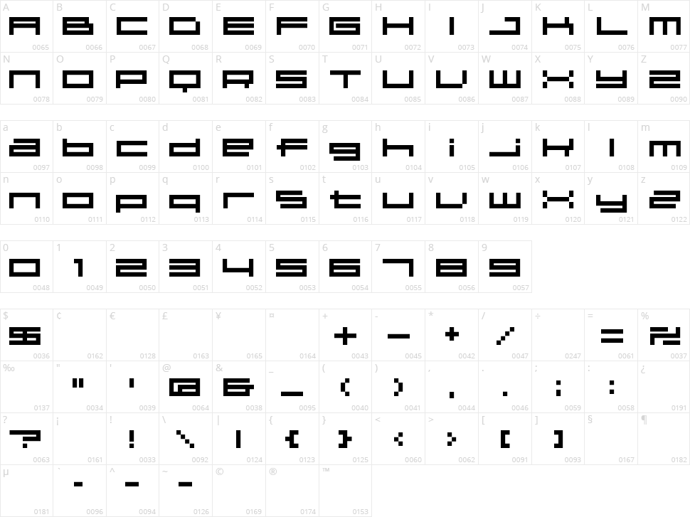 04b_31 Character Map