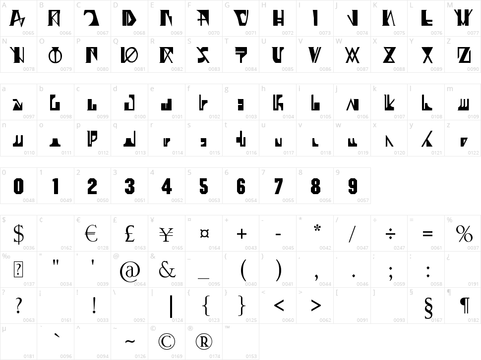 07 Ghost Zaiphon Character Map