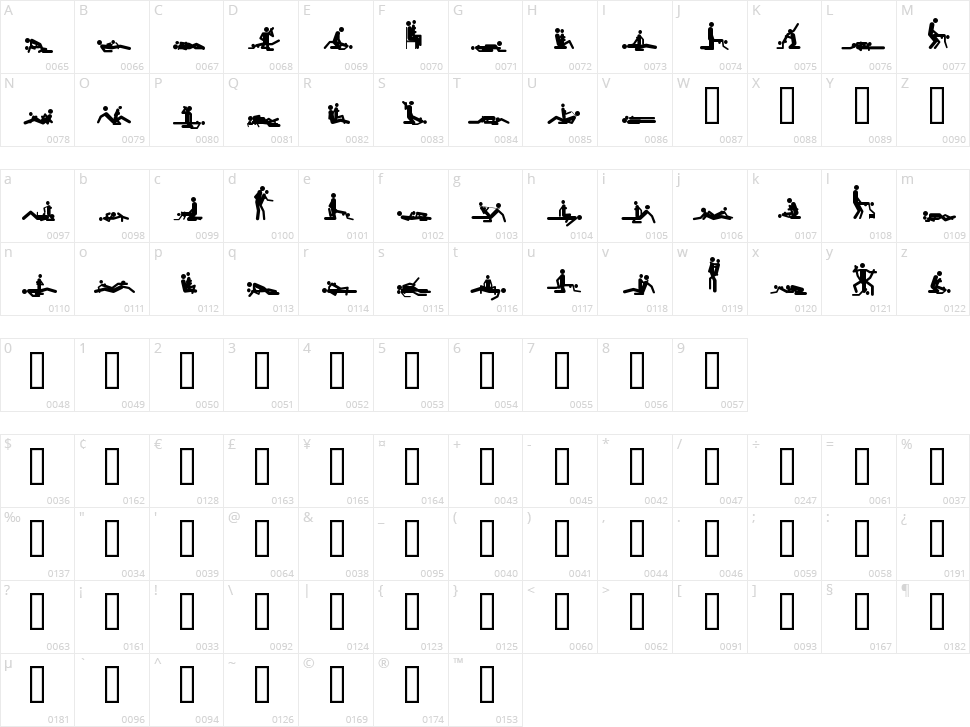 48 ways Character Map
