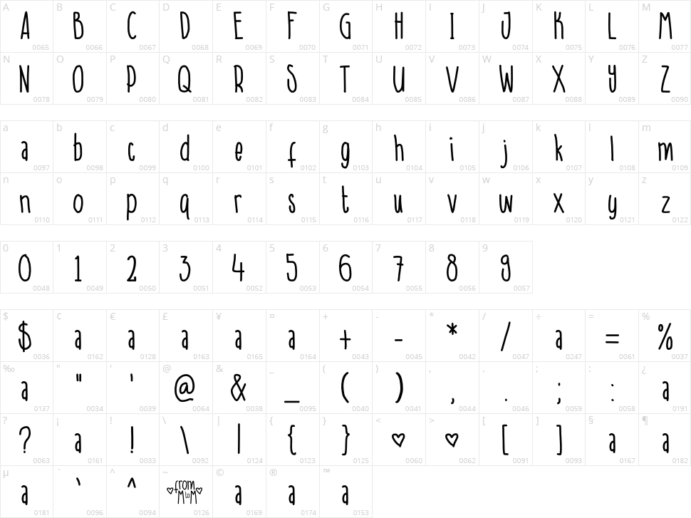 A Day in September Character Map