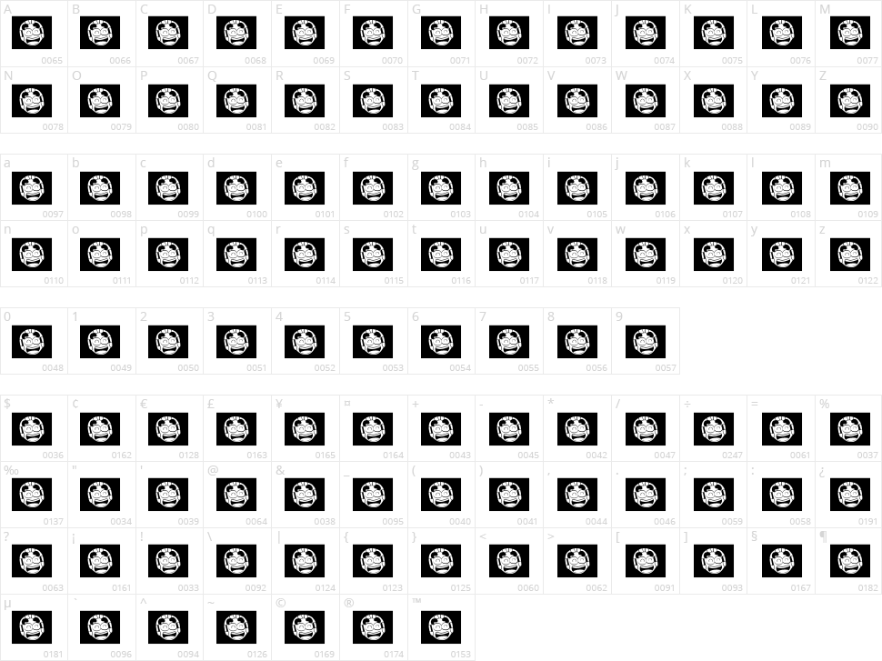 A Voice Liberty Character Map