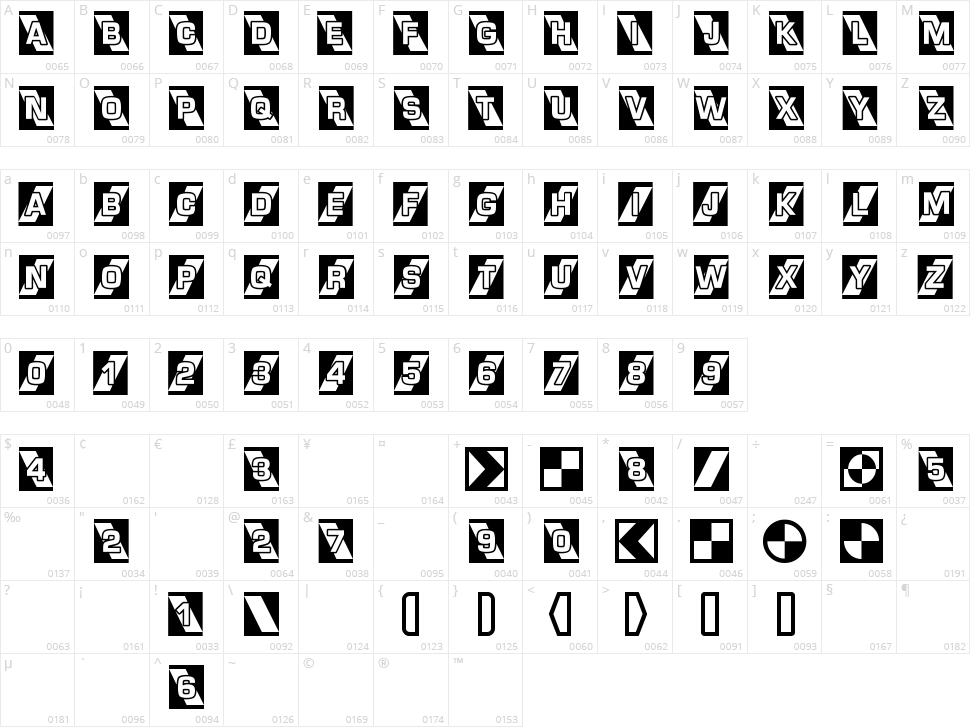Airlock Character Map