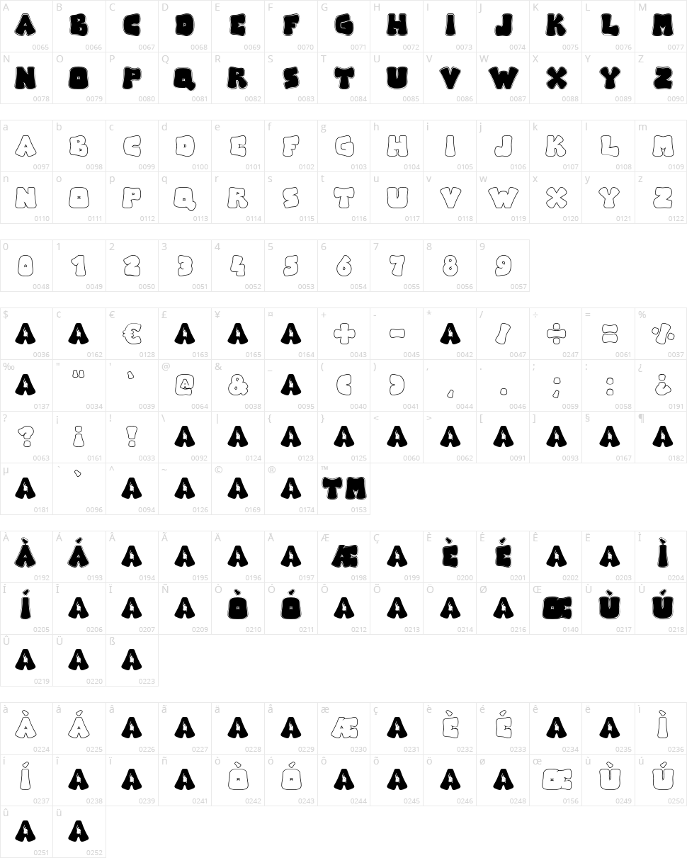 Arise Logo Character Map