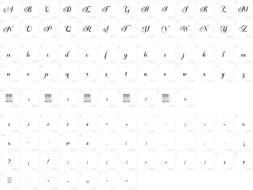 Autumn Flowers Character Map