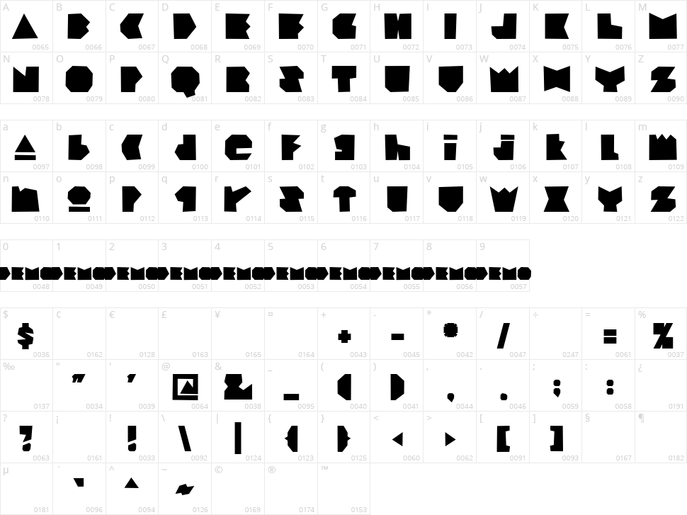 Bad Boy Inc Character Map