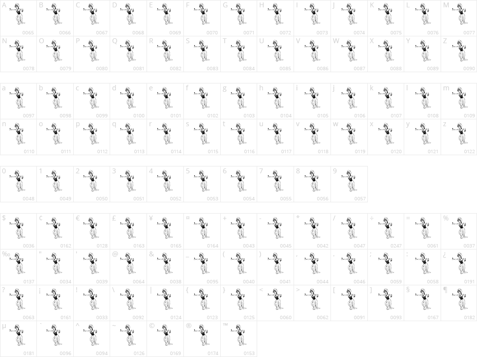 Bali Tolak Reklamasi Character Map