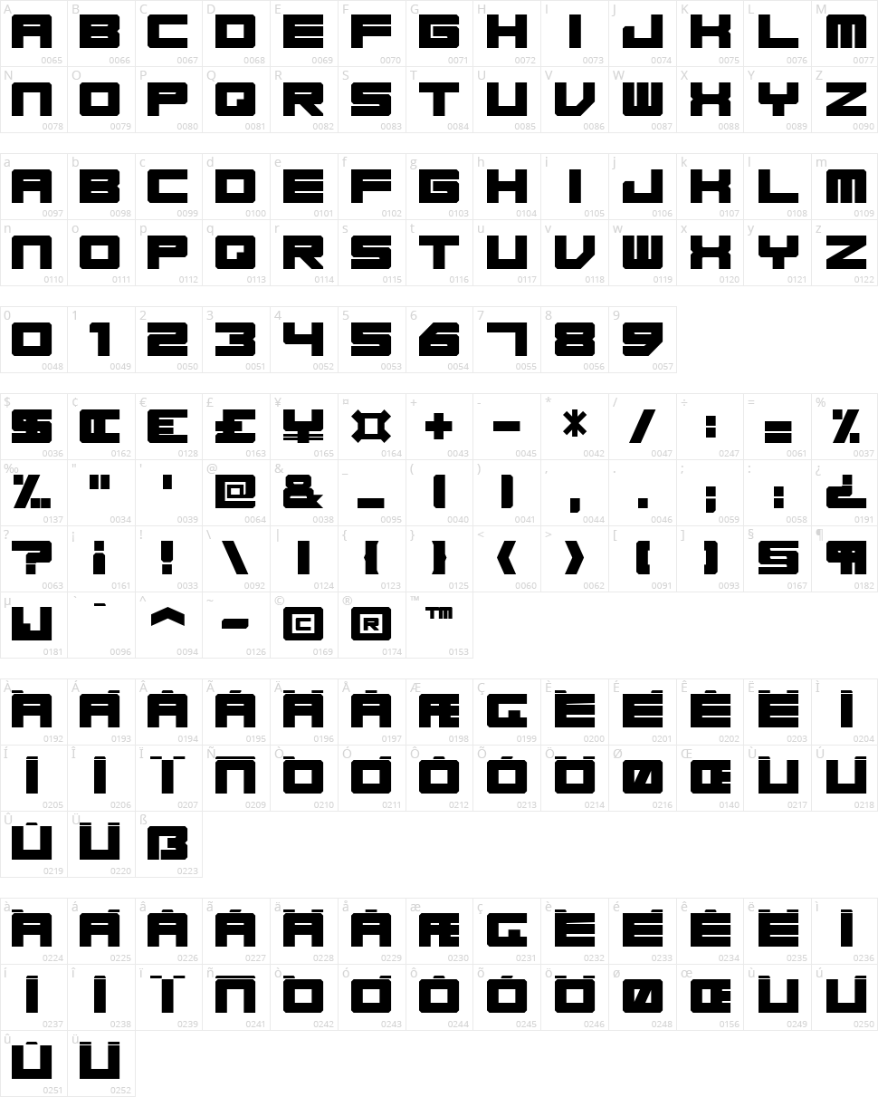 Base 45 Character Map