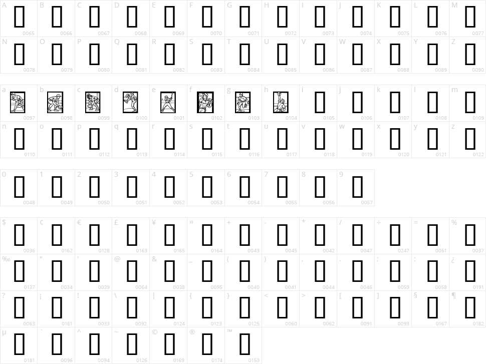 Baseball Character Map