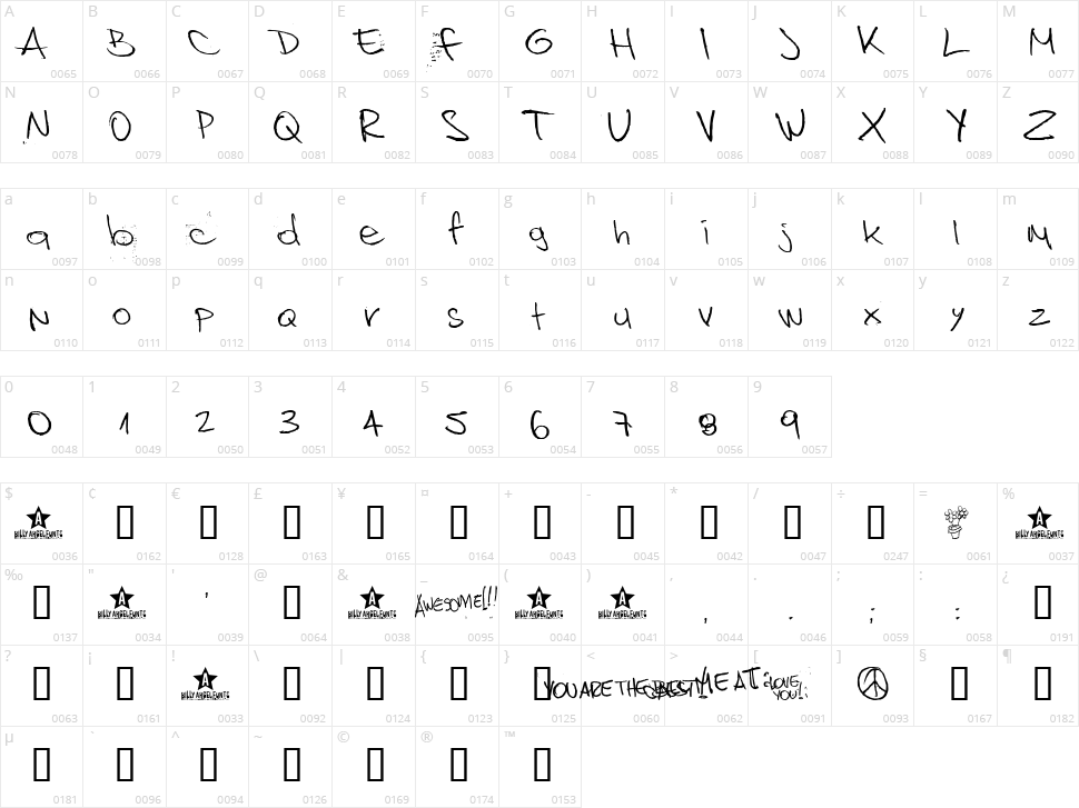 Bedspread Assassin Character Map