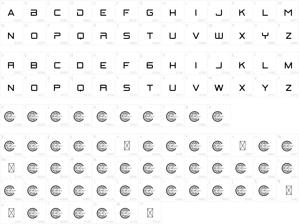 Bitrate Character Map