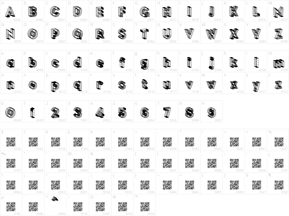Blockchain Character Map