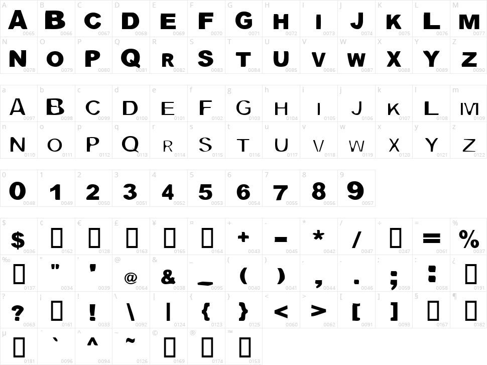 Blockquote Black Character Map