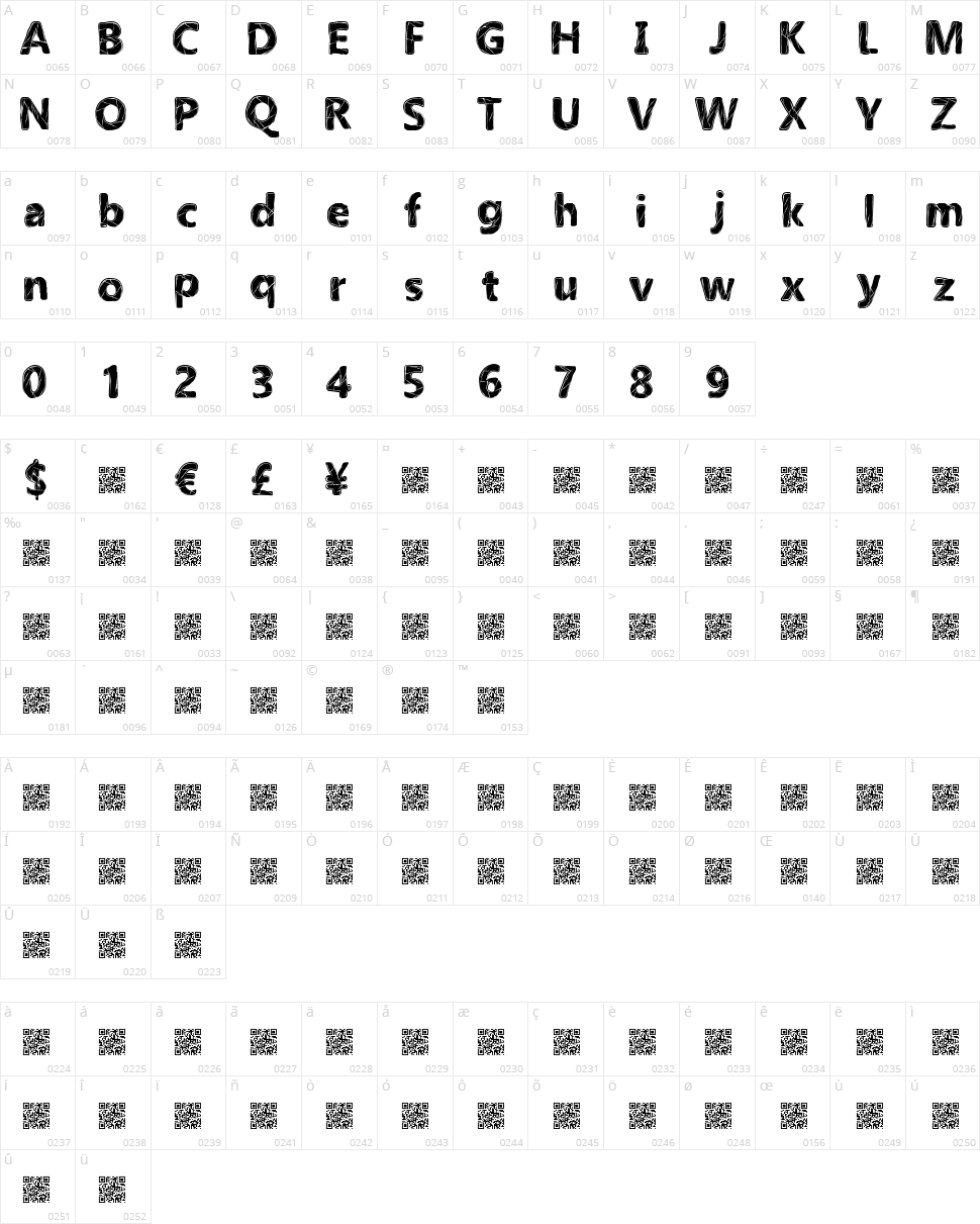 Bolt Light Character Map