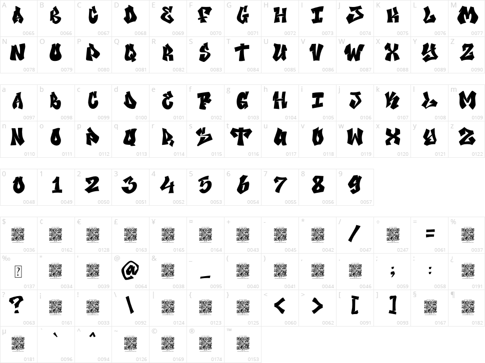 Bomber Wall Character Map