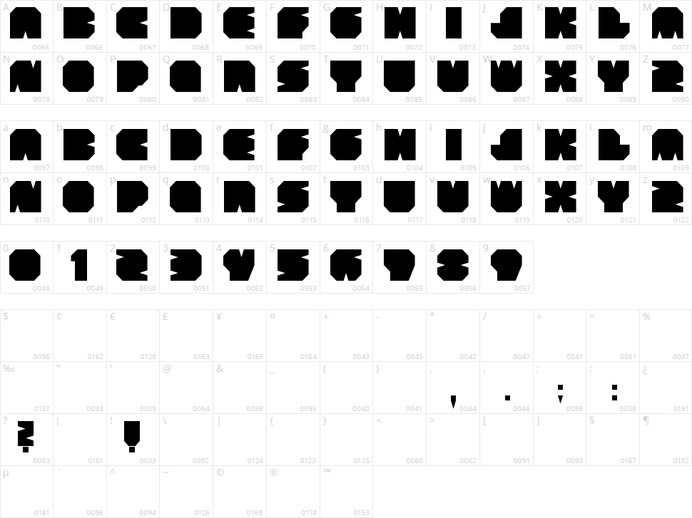 Boodas.de | Subtract Character Map