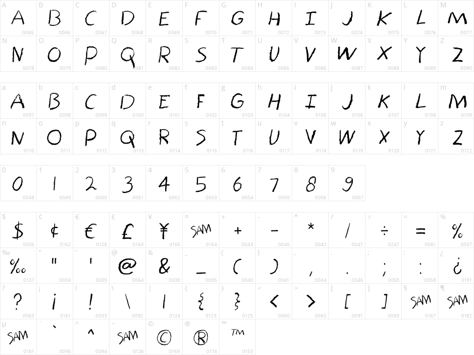 Bored Crayon Character Map