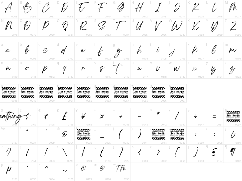 Breathing Character Map