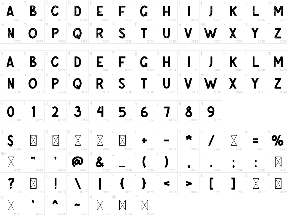 Bright Night Character Map