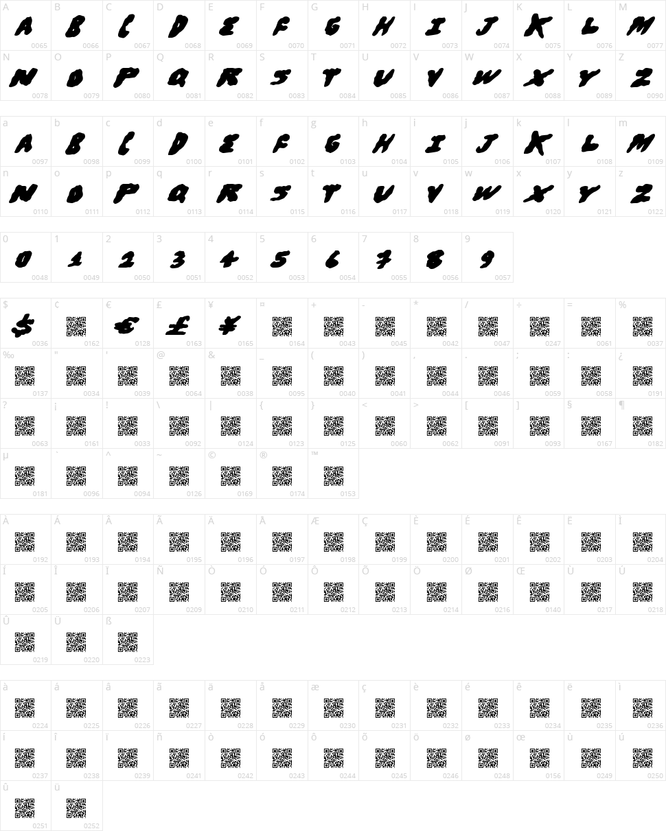 Bro Hugs Character Map