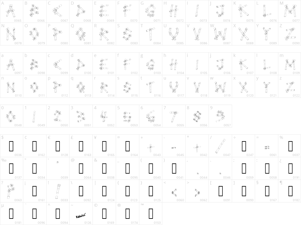 Buloh Inn II Character Map