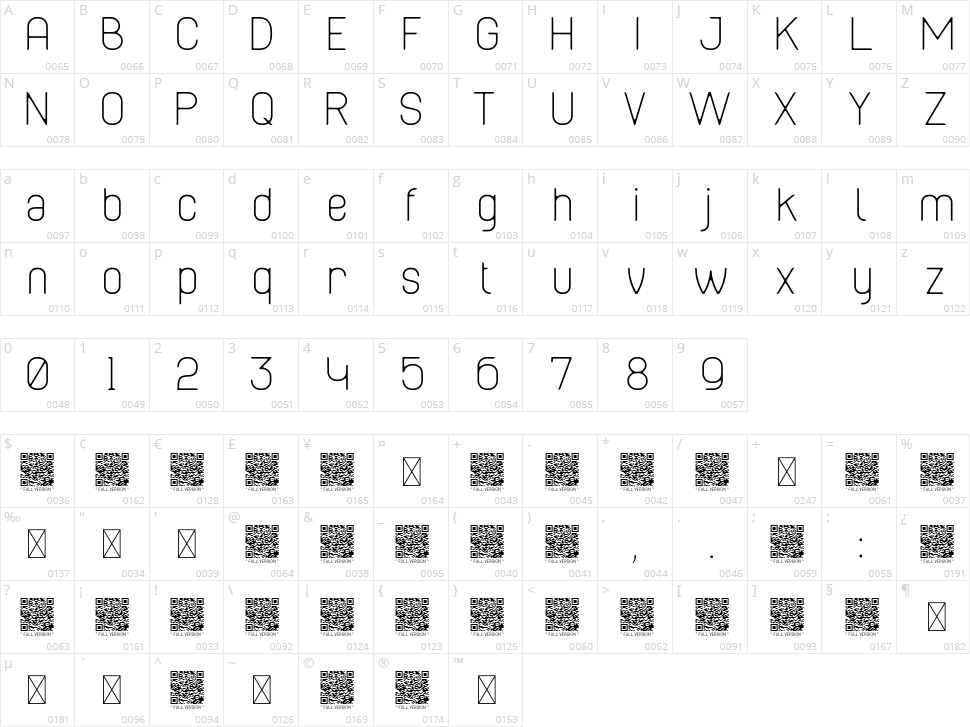 Cabo Soft Character Map