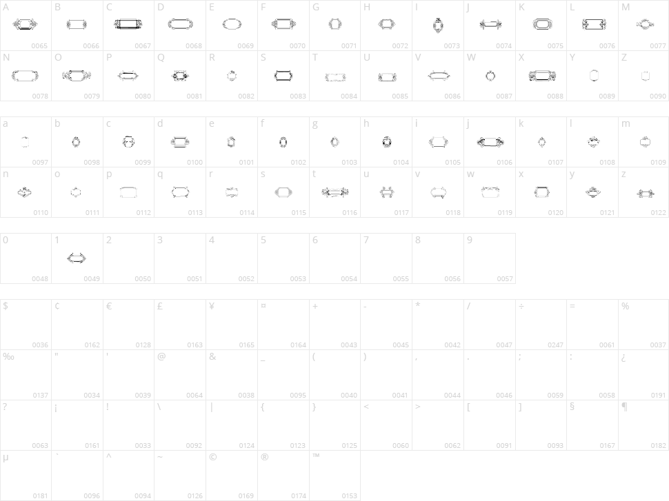 Calligraphic Frames Soft Character Map