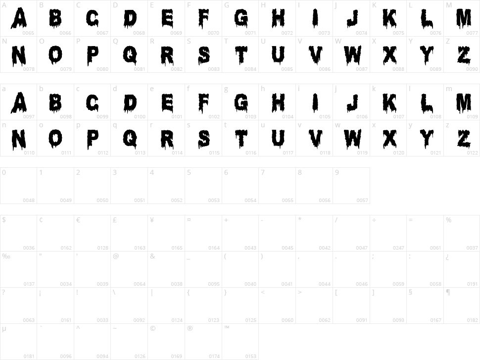 Candle Light Character Map