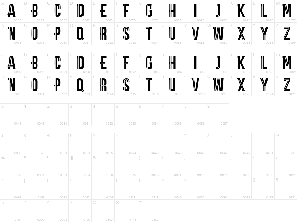 Carpe Diem Mark Character Map