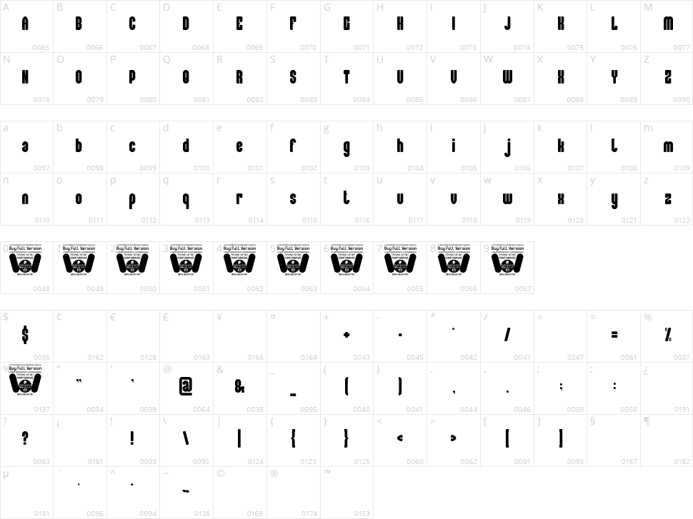 Cartoon Animation Character Map