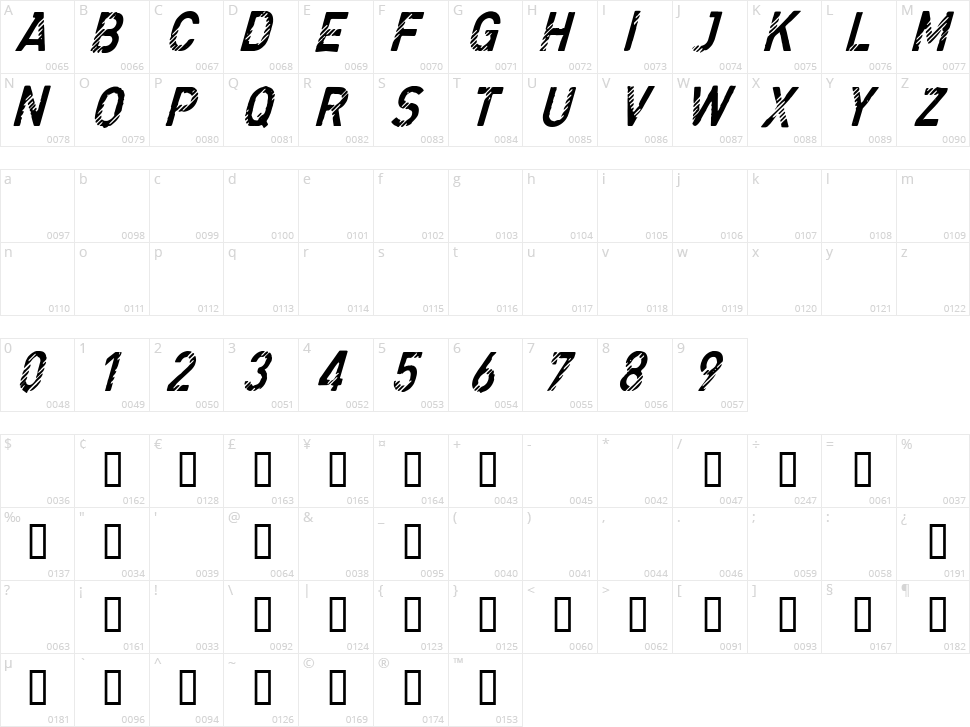 CF Denim Jeans Character Map