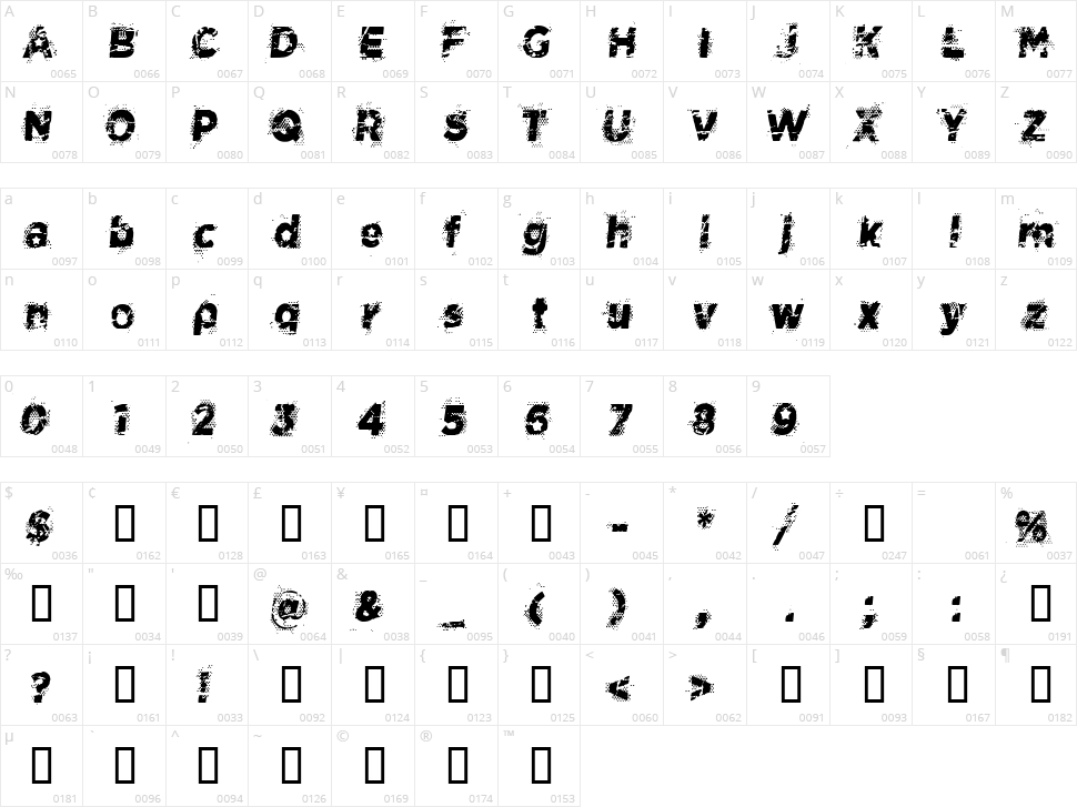 CF Space Cowboy Character Map