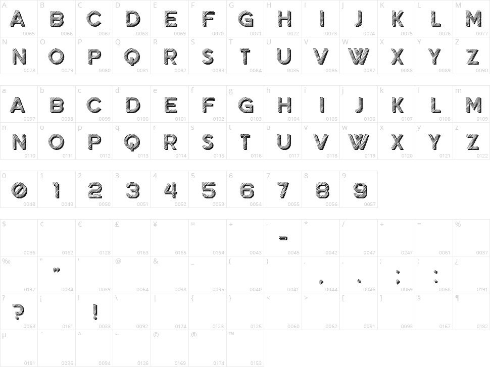 Chalkboard Character Map