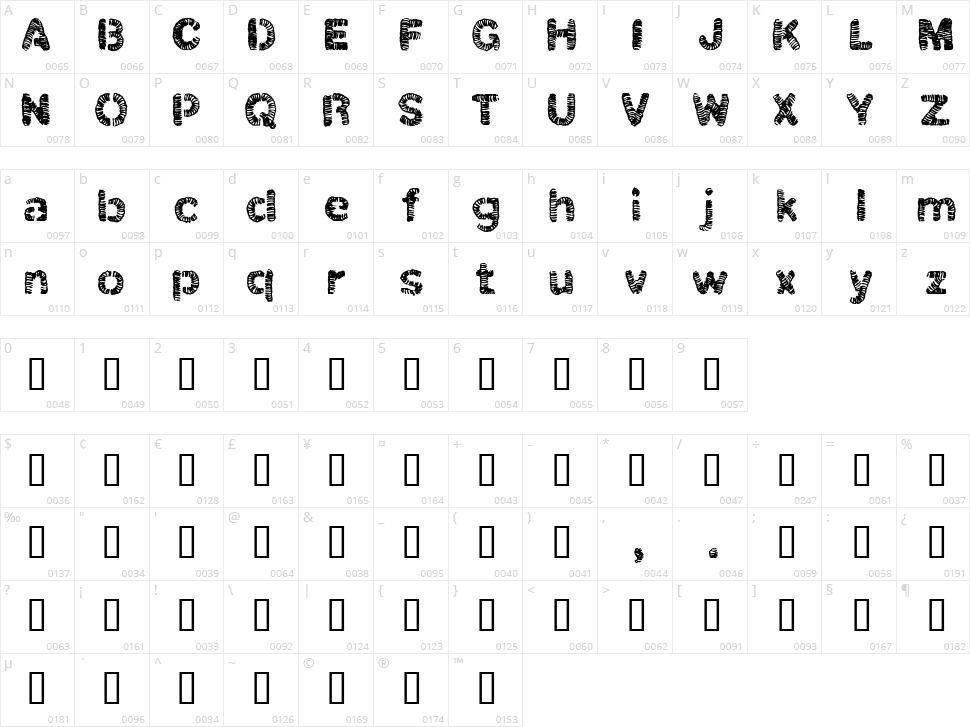 Christel Line Black Character Map