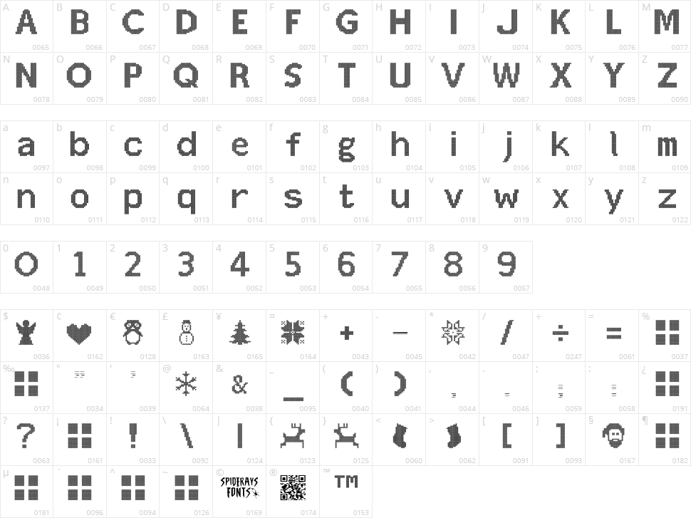 Christmas Jumper Character Map