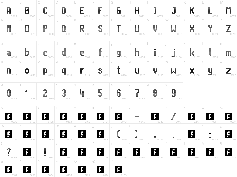 Citaro Voor (Dubbele hoogte, breed) Character Map