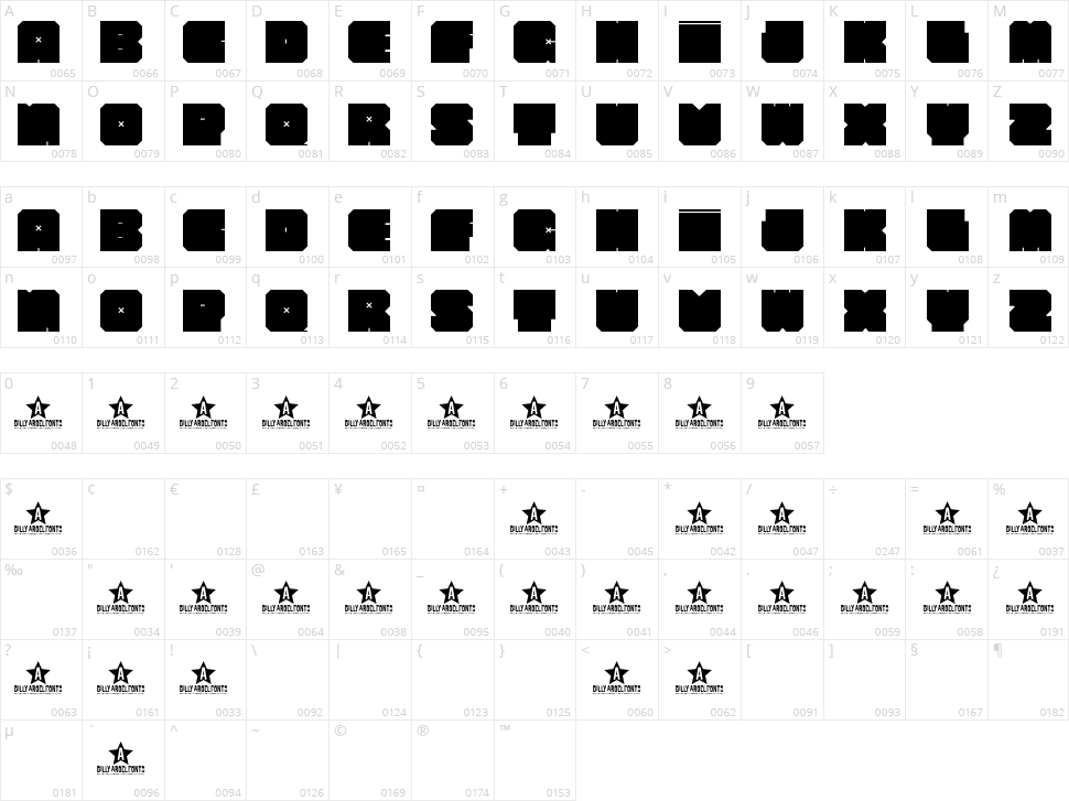 Club Haus Character Map