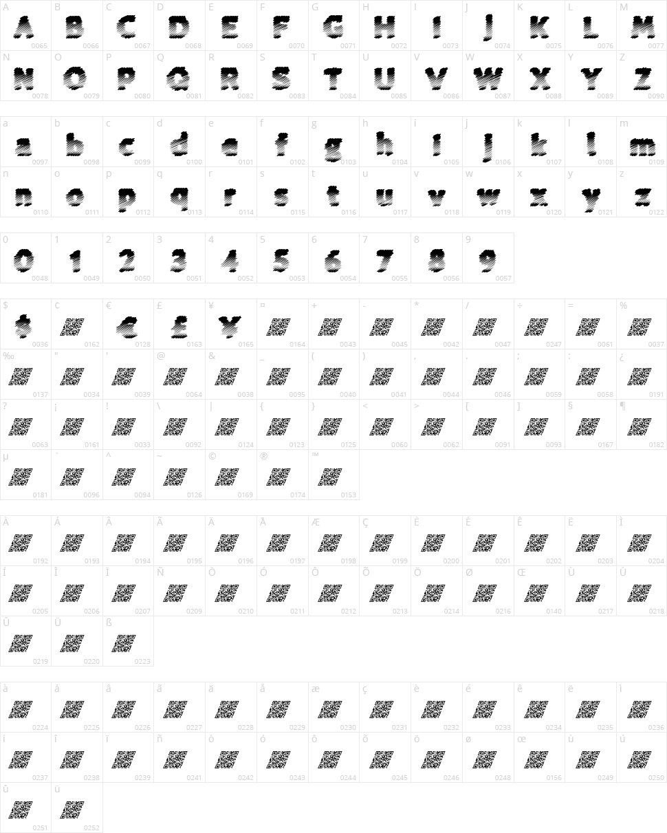 Cold Spring Character Map