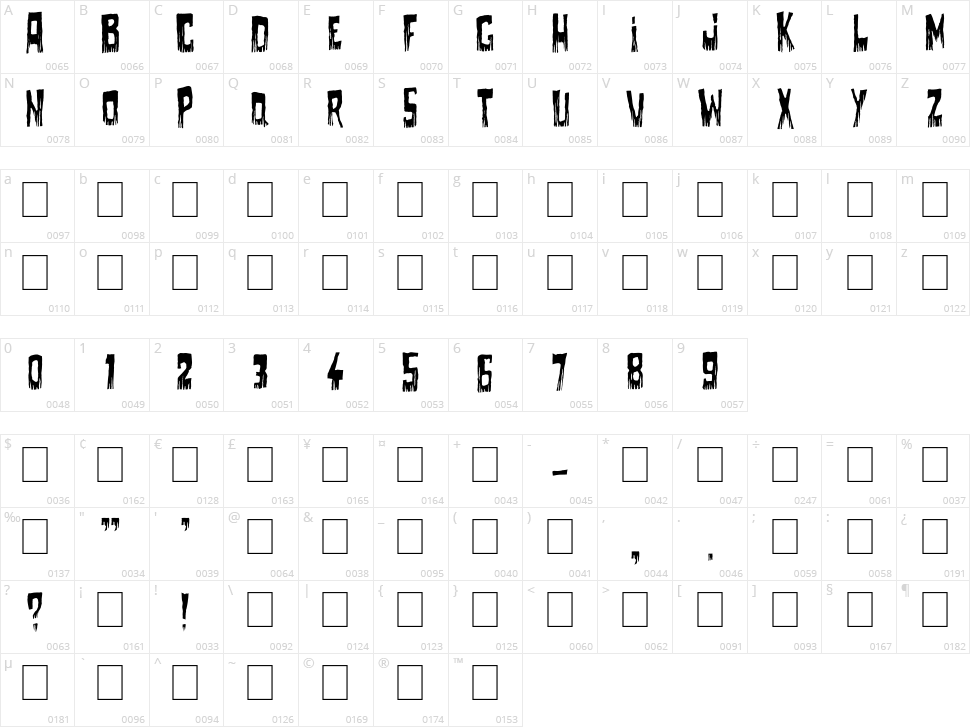 Come With Me Character Map