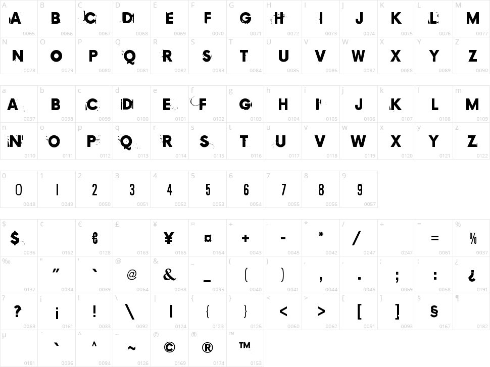 Copy 239 Character Map