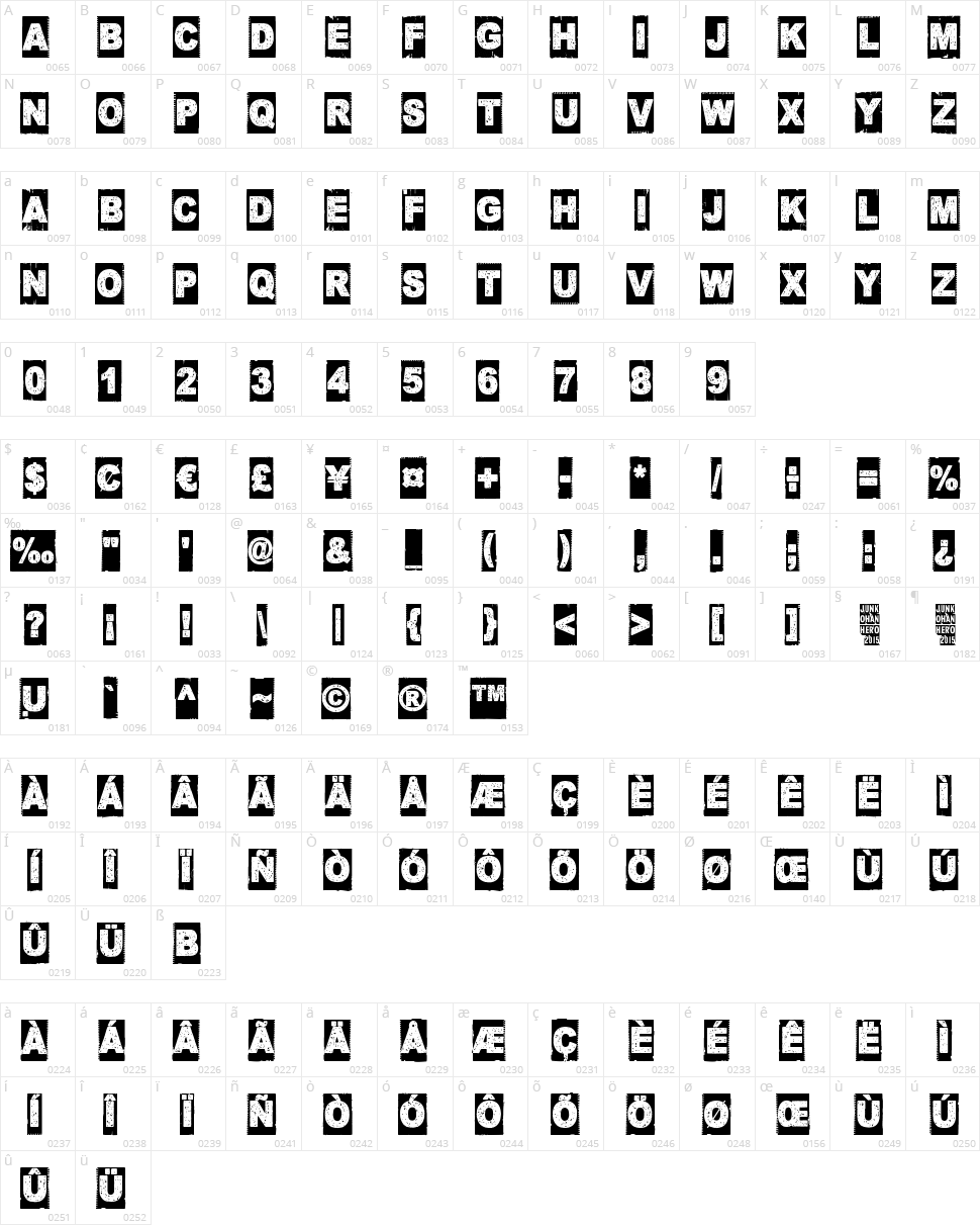 Corner Dark Character Map