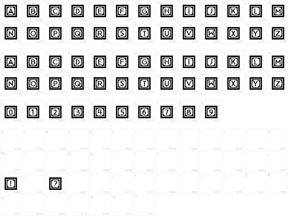 Crayon Character Map