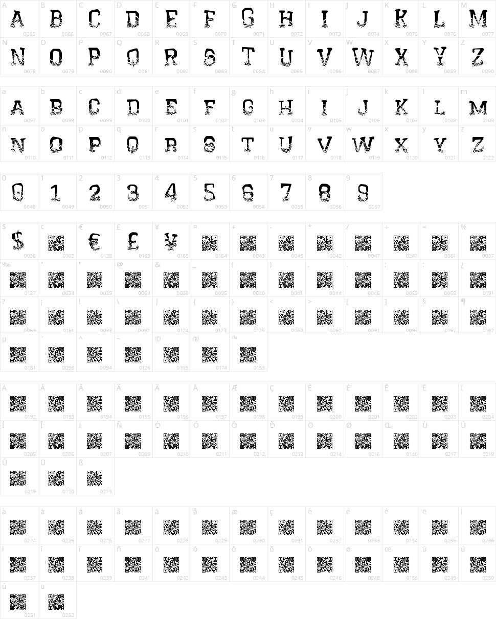 Crystal House Character Map