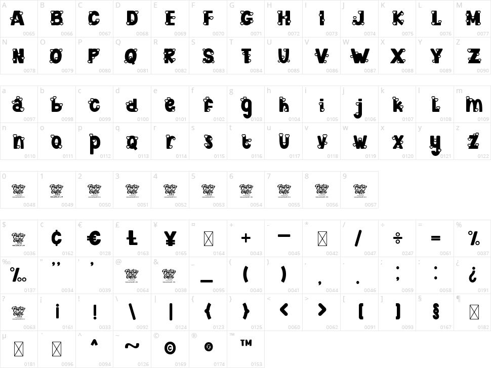 Cute Love Story Character Map