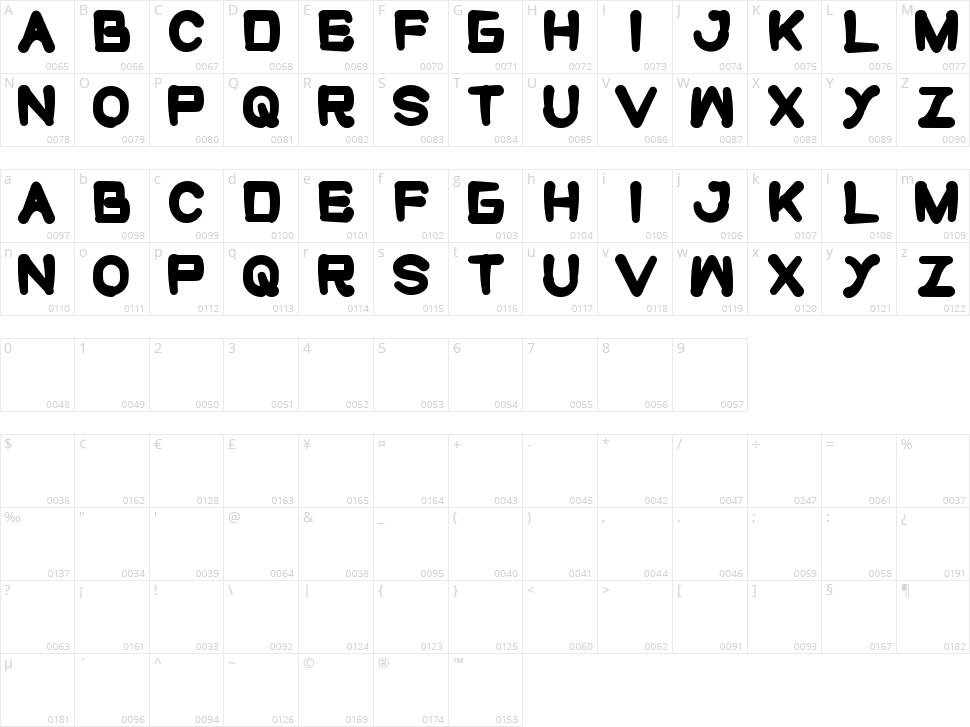 Cute Monster Character Map