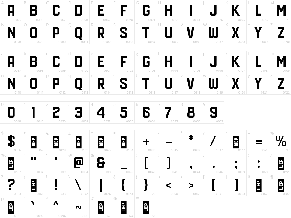 d Dicapslock Character Map