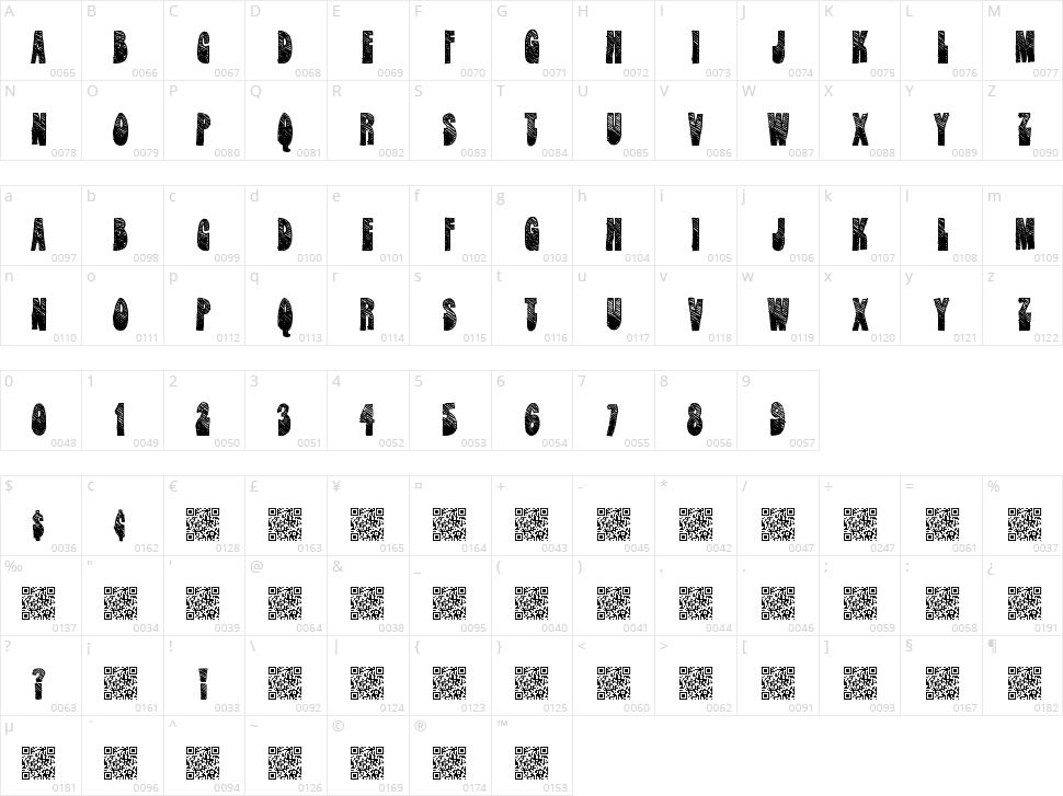 Dark Stars Character Map