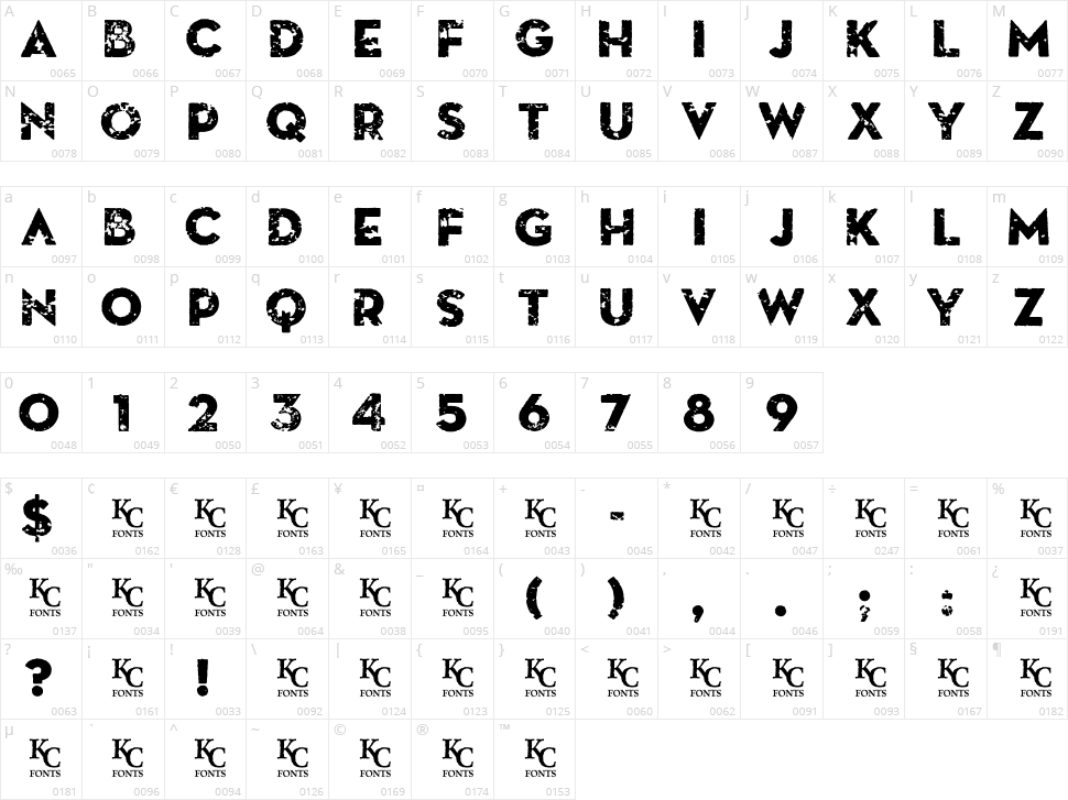 Death From Above Character Map