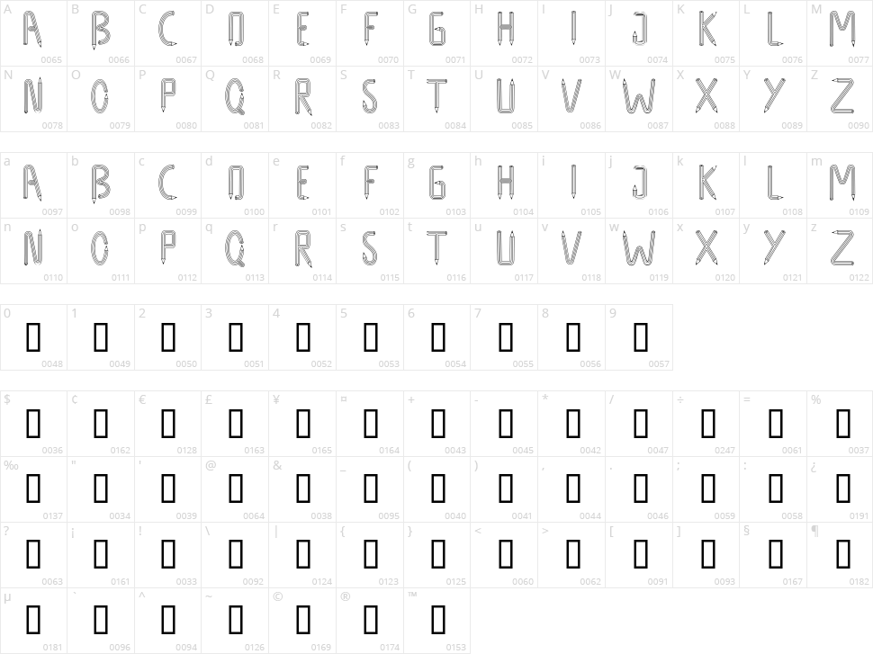 Design Design Character Map